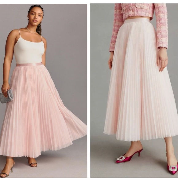 Hutch Dresses & Skirts - Hutch Blush Pink A-Line Pleated Skirt
